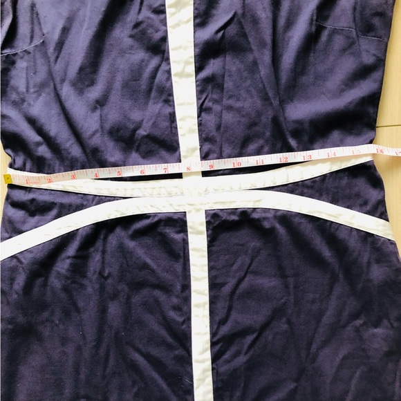 Skunkfunk Navy Blue White Line Detailed Dress - Picture 4 of 10